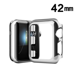 Electroplated Silver Apple Watch Transparent Case